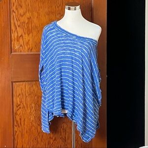 Free People Island Girl Hacci Top Sz Small Slouchy Knit Beach Bohemian Boho Surf